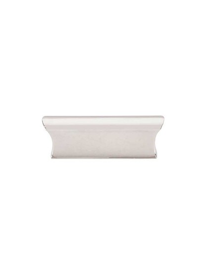Glacier Cabinet Pull - 2 inch Center-to-Center in Polished Nickel.